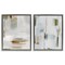 Stupell Industries Sophisticated Soft Abstraction 2 pc Framed Floater Canvas Wall Art Set Design by Susan Jill